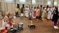 Arrival of HH Swamiji and Deepnamaskaar (17 March 2025)